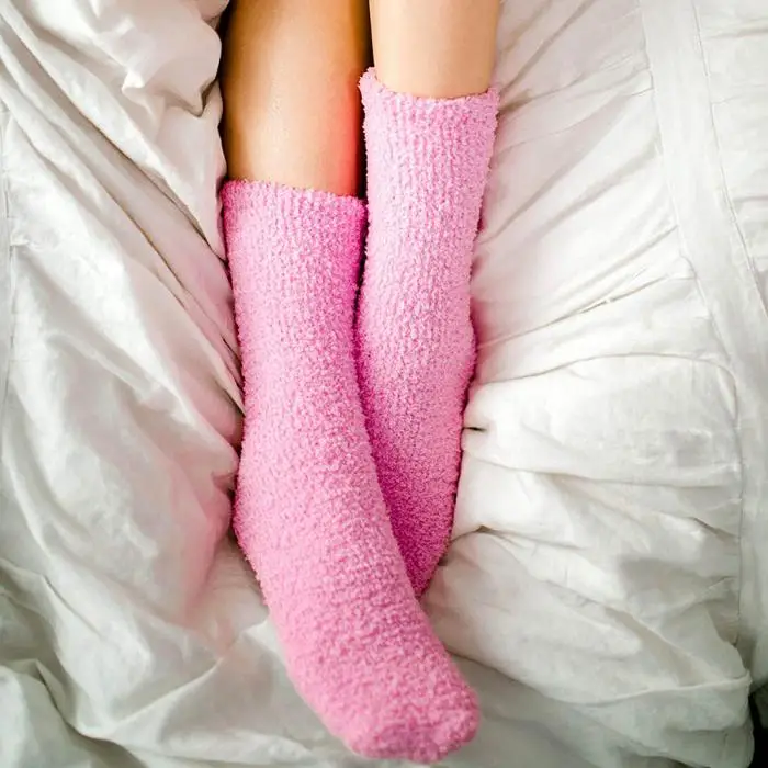 Зимние Wamer женские 1 пара букв носки пушистые антискользящие носки Рождественский подарок носки для сна для леди
