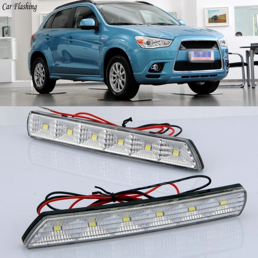 1 комплект Автомобильные светодиодные дневные ходовые огни для Mitsubishi ASX 2010 2011