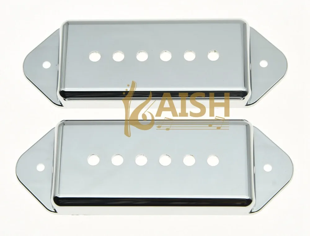 KAISH 52мм ЛВ и P90 Dogear-гитара Пикап Крышка для хром KAISH 52мм ЛВ и P90 Dogear-гитара Пикап Крышка для хром
