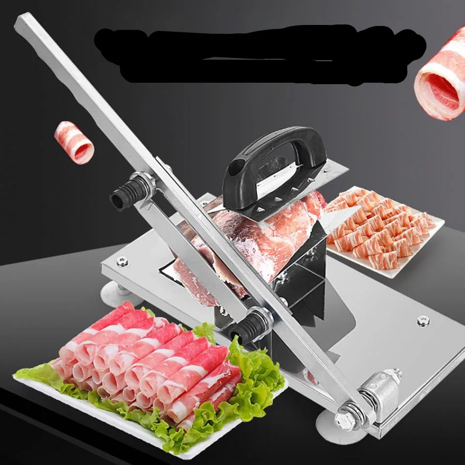 

Automatic Feed Meat Lamb Slicer Kitchen Roast Knife Kit Manual Meat Grinder Beef Mutton Home Shabu Mutton Fat Beef Rolls Machine