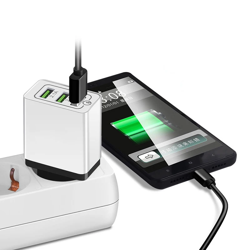3-ميناء العالمي 18 W USB سريعة تهمة 3.0 5 V 3A ل فون الاتحاد الأوروبي التوصيل شاحن سريع للهاتف المحمول الذكية شحن IOS Samsug هواوي