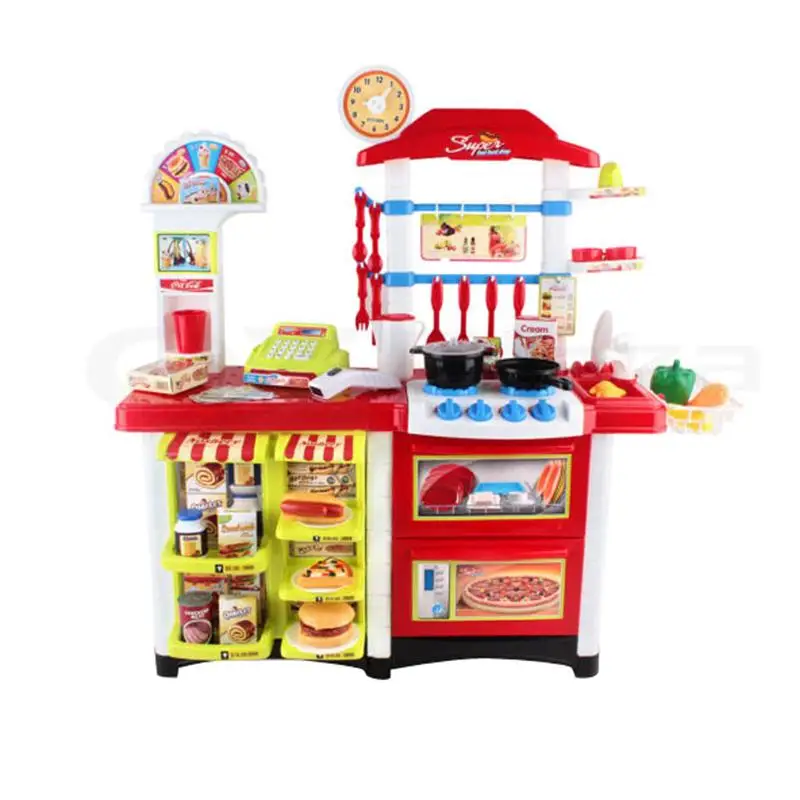 Kids Big Size Kitchen Pretend Play Cooking Toys Simulation -9829