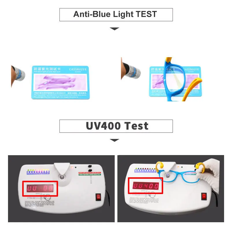 Винтажный синий светильник, детские солнцезащитные очки, оправа для очков, антибликовые для мальчиков и девочек, детские прозрачные компьютерные очки, UV400