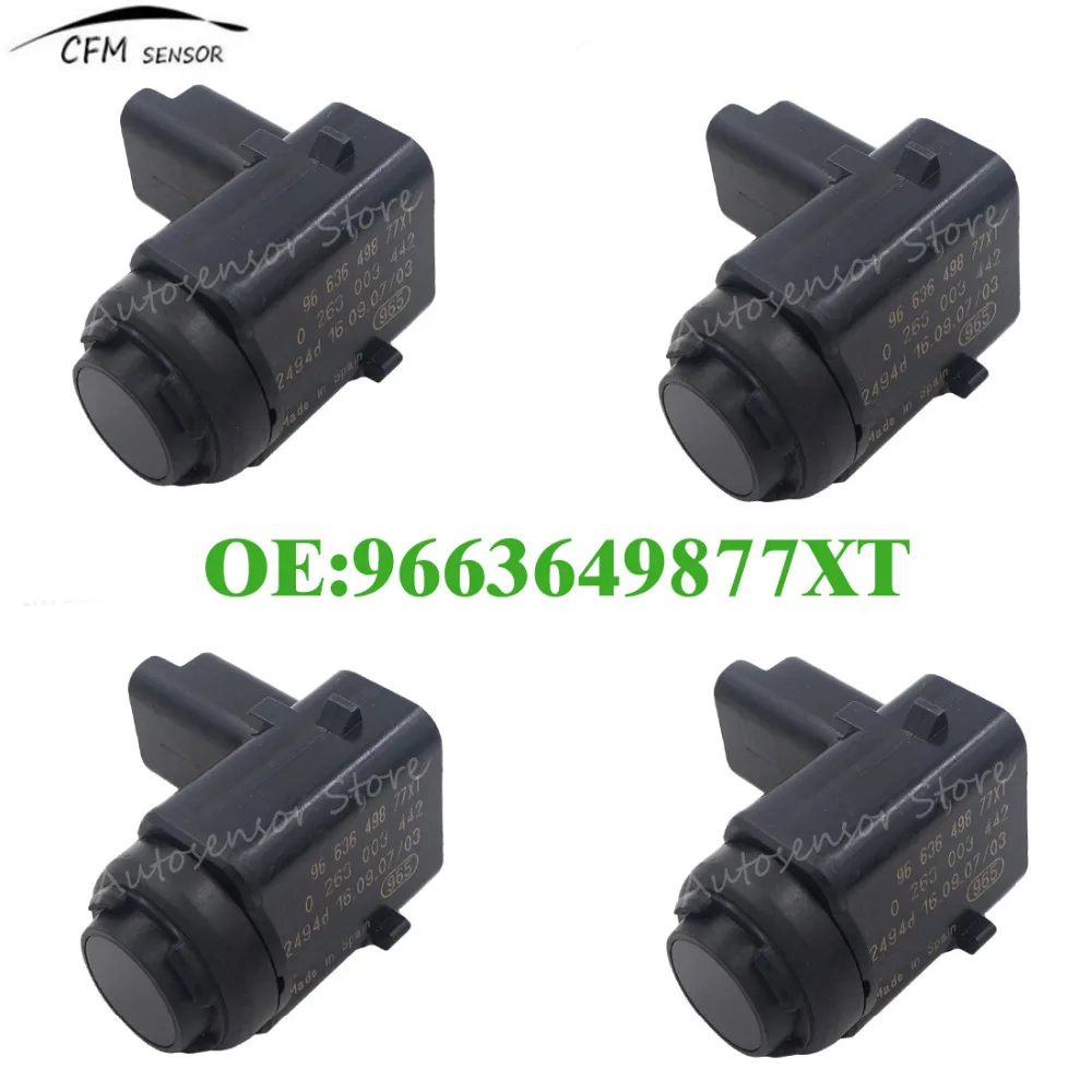 4pcs 9663649877XT High Quality PDC Parking Sensor Fit For Peugeot 407 SW Citroen Renault 0263003229 0263003442 | Автомобили и