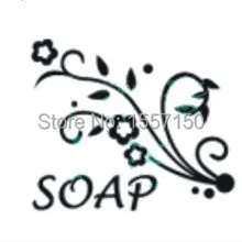 Цветок и мыло шаблон Мини diy мыло штамп крышка печать 3,5*4,5 см