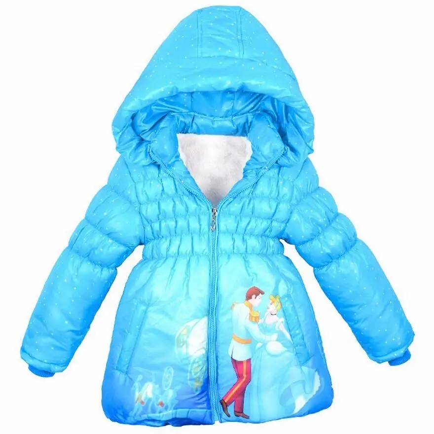 Meilleur Nouveau Bébé Filles Neige Blanc Veste Enfants Coton Garder Au Chaud Manteau D hiver Chirdren Caractère Belle Hoodies Survêtement