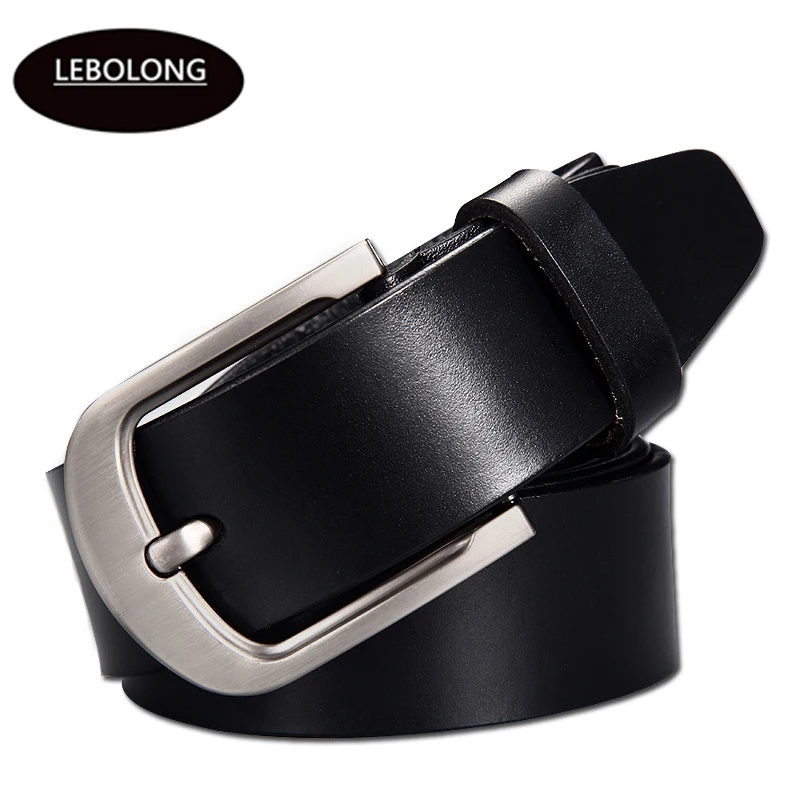 

New Men Belt Cow Genuine Leather Luxury Strap Male Belts for Men New Fashion Classice Vintage Pin Buckle High Quality Men Belt