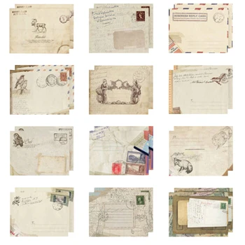 

FangNymph Hot Sale 12 pcs/lot 12 Designs Mini Cute Ancien Paper Envelope Retro Vintage European Style For Card Scrapbooking Gift