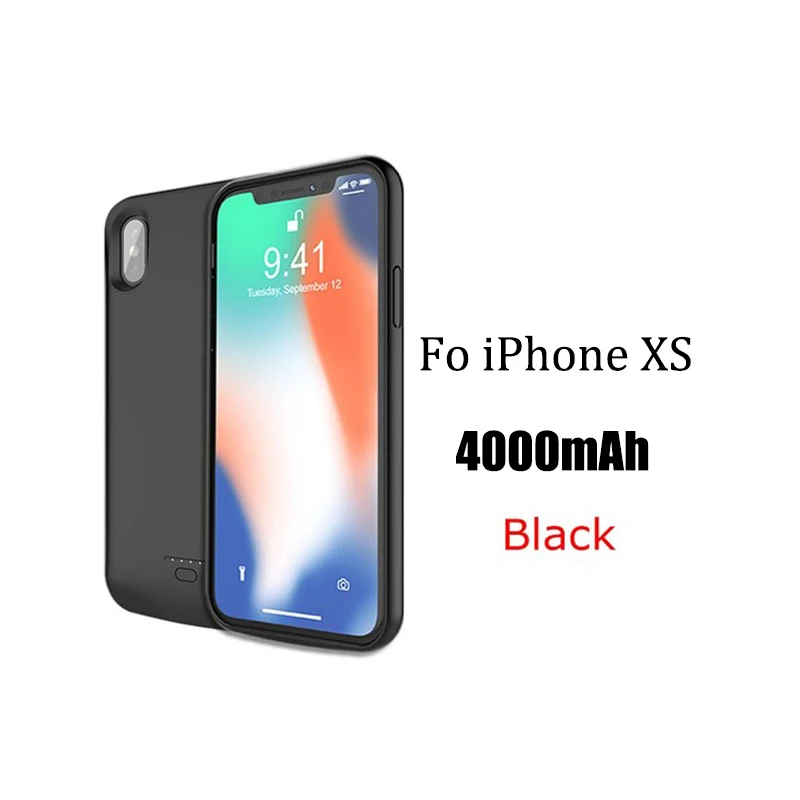 Магнитный чехол с полной крышкой для IPhone X XR XS MAX 10 6 6 S 7 8 Plus Чехлы для аккумуляторов 4000-5500 мАч - Цвет: For iPhone XS 2018