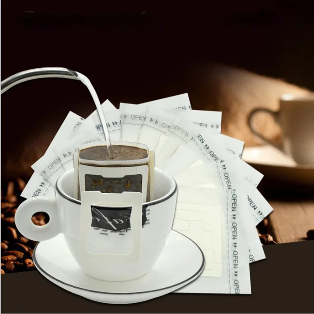 50pcs Bag Portable Drip Coffee Cup Filter Bags Tea Hanging 50pcs Bag Portable Drip Coffee Cup Filter Bags Tea Hanging Filters