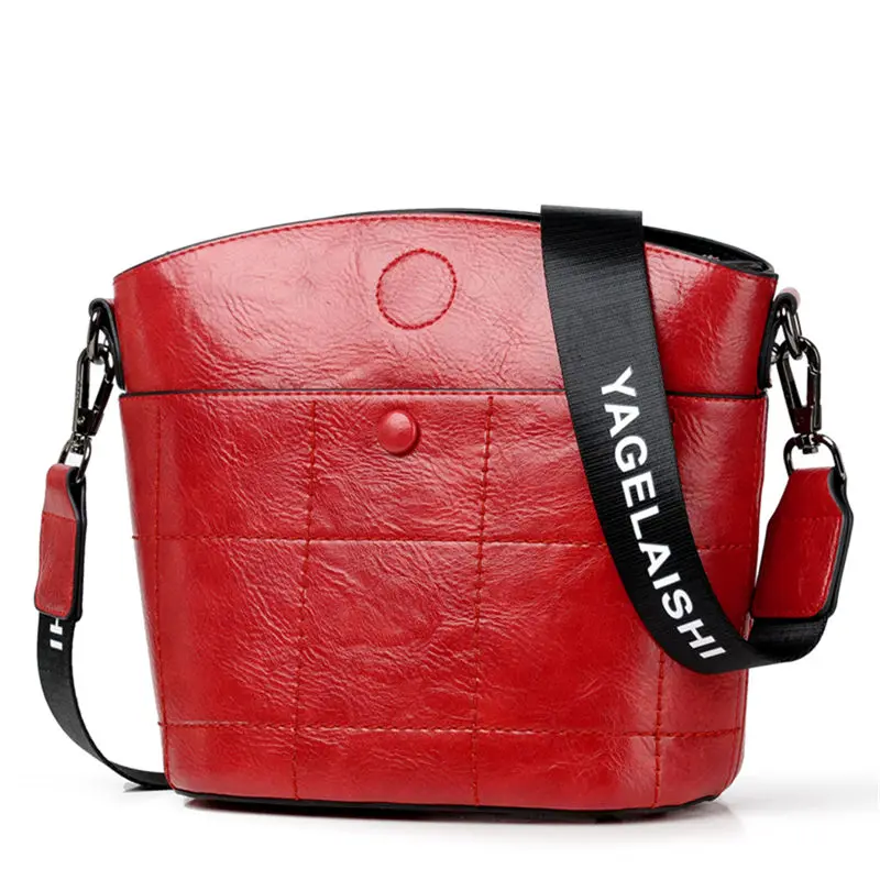 Женские сумки через плечо, сумки-мессенджеры из спилка, роскошные женские сумки, дизайнерские маленькие сумки на плечо - Цвет: Red