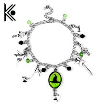 Браслет ведьмы с метлой kito skulls, Очаровательная веревка, волшебная палочка, музыкальное обозначение, любовь, женский браслет, бижутерия для косплея