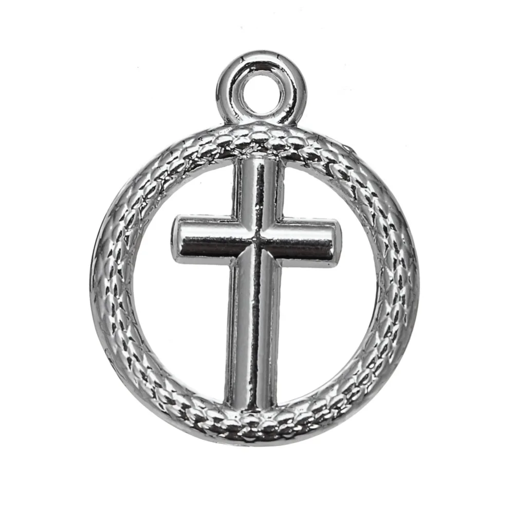 Teamer New design 5pcs A lot Zinc Alloy Christian Crosses Religious