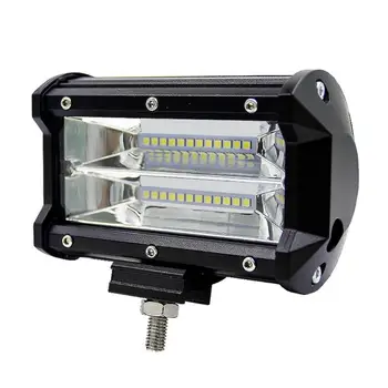 

5inch 72W 2-Row LED Work Light Waterproof Rating IP67 Bar Flood Lamp for Off-road SUVs Boats Jeeps Car Accessaries