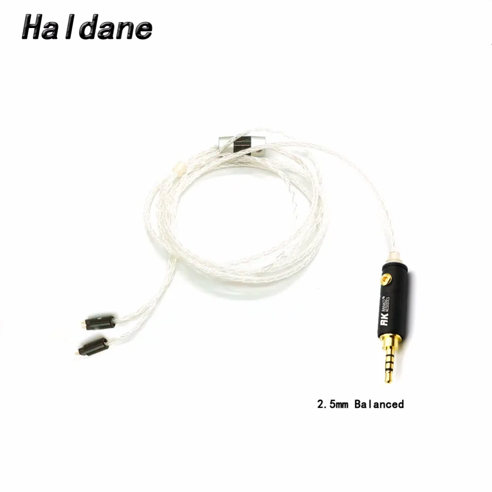 

Free Shipping Haldane 3.5 2.5mm TRRS Balanced 8Cores 7N OCC silver Plated Hi-end HIFI Headphone Upgrade Cable
