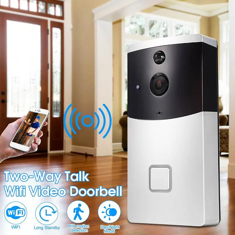 

Wireless Video DoorBell WIFI Remote IR Camera Door Bell Intercom PIR Security