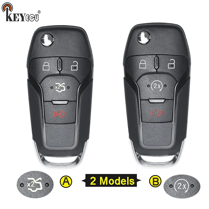 KEYECU для Ford Fusion Edge Explorer 2013 2015 сменный флип чехол автомобильного ключа с