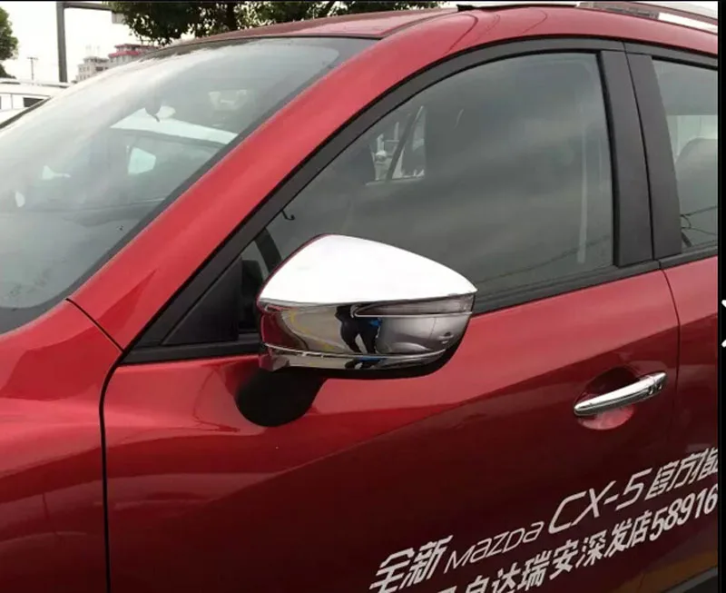 Из АБС-пластика, хромовые автомобильные аксессуары, боковое зеркало облицовочная крышка для Mazda CX-5 CX5