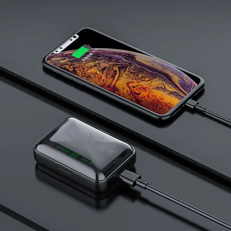 Bluetooth наушники 5 0 Mini True беспроводные стерео гарнитуры с шумоподавлением зарядным
