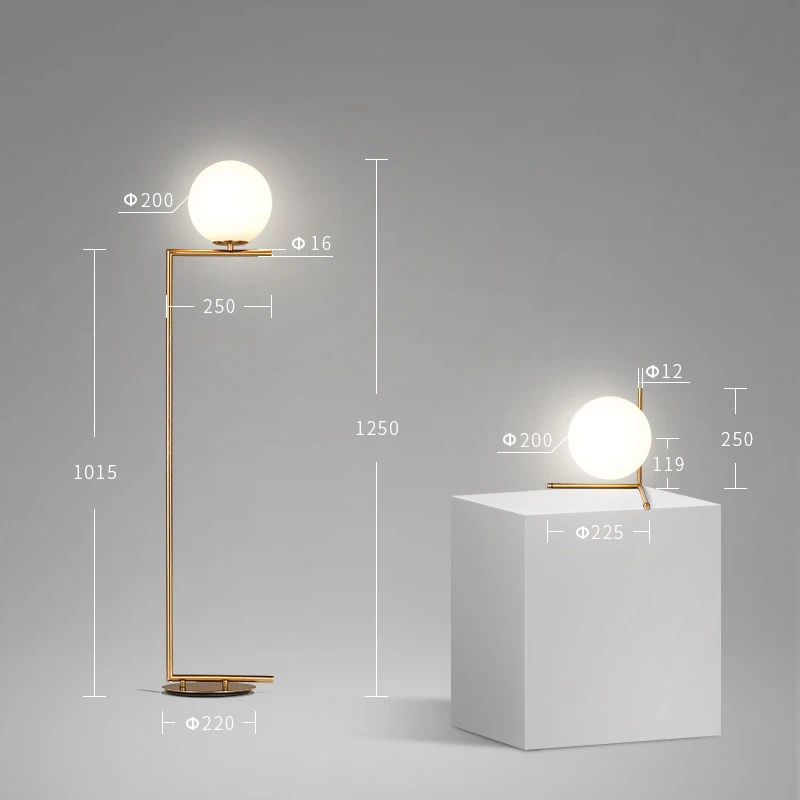 Mooielight Modern Replica Floor Lamp For Living Room glass ball LED Table Lamp For Bedroom Bedside Decoration Table Lamps - Цвет абажура: Model 11