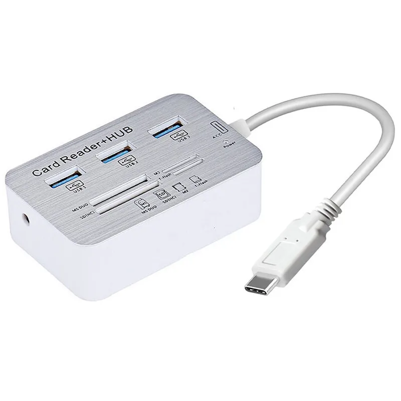 BinFul USB C Hubs 3 0 Multifunction USB Type C With 3 Ports MS M2 SD 2