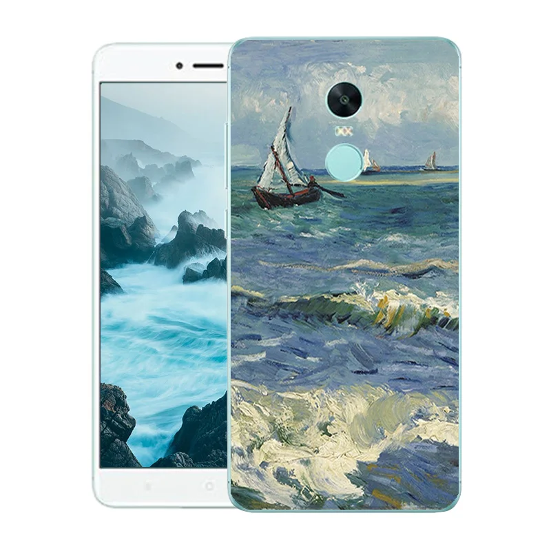 Мягкий силиконовый чехол для Xiaomi Redmi Note 4X 5 дюйма задняя крышка защитный Модный с
