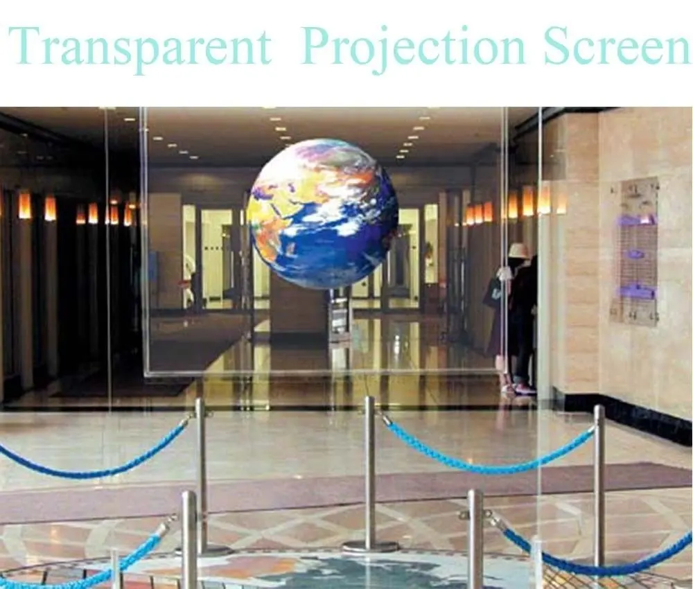 

Rear Projection Film Self Adhesive Clear Holographic Projector Screen Material Window Film Stickers 1.52x2m/60"x78.7