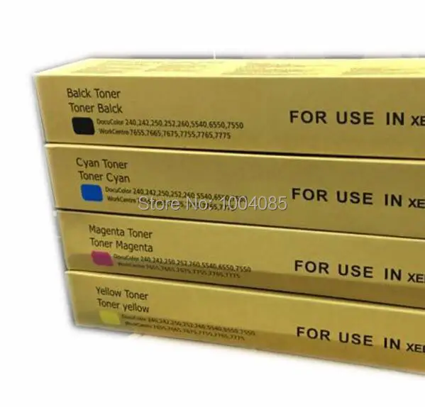 Картридж с тонером для принтера DC250 DC240 Xerox DocuColor 240 242 250 252 260 WorkCentre 7655 7665 7675 7500|toner