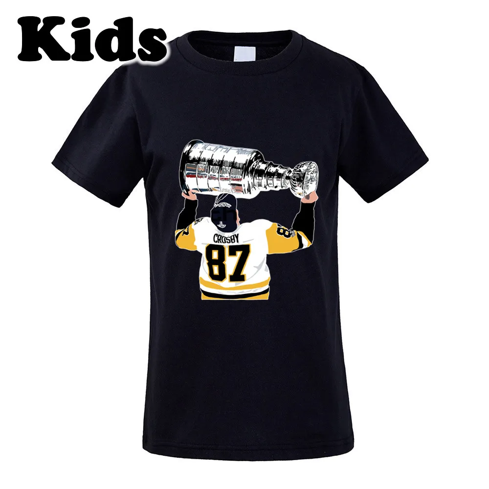 

Summer Baby 87 Sidney Crosby T-shirts boys short sleeve tops girls shirts children clothes kids t shirt 0329-2