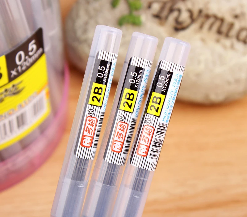 

Lead automatically lead 2B 0.5 mm extra strong writing lubrication mechanical pencil lead for sale cheapest