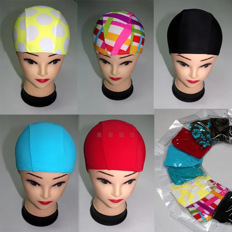 

Maxmessy Random Color Free Size Women Men Protect Ears Long Hair Sports Swim Pool Swimming Cap Hat Adult Bathing Caps