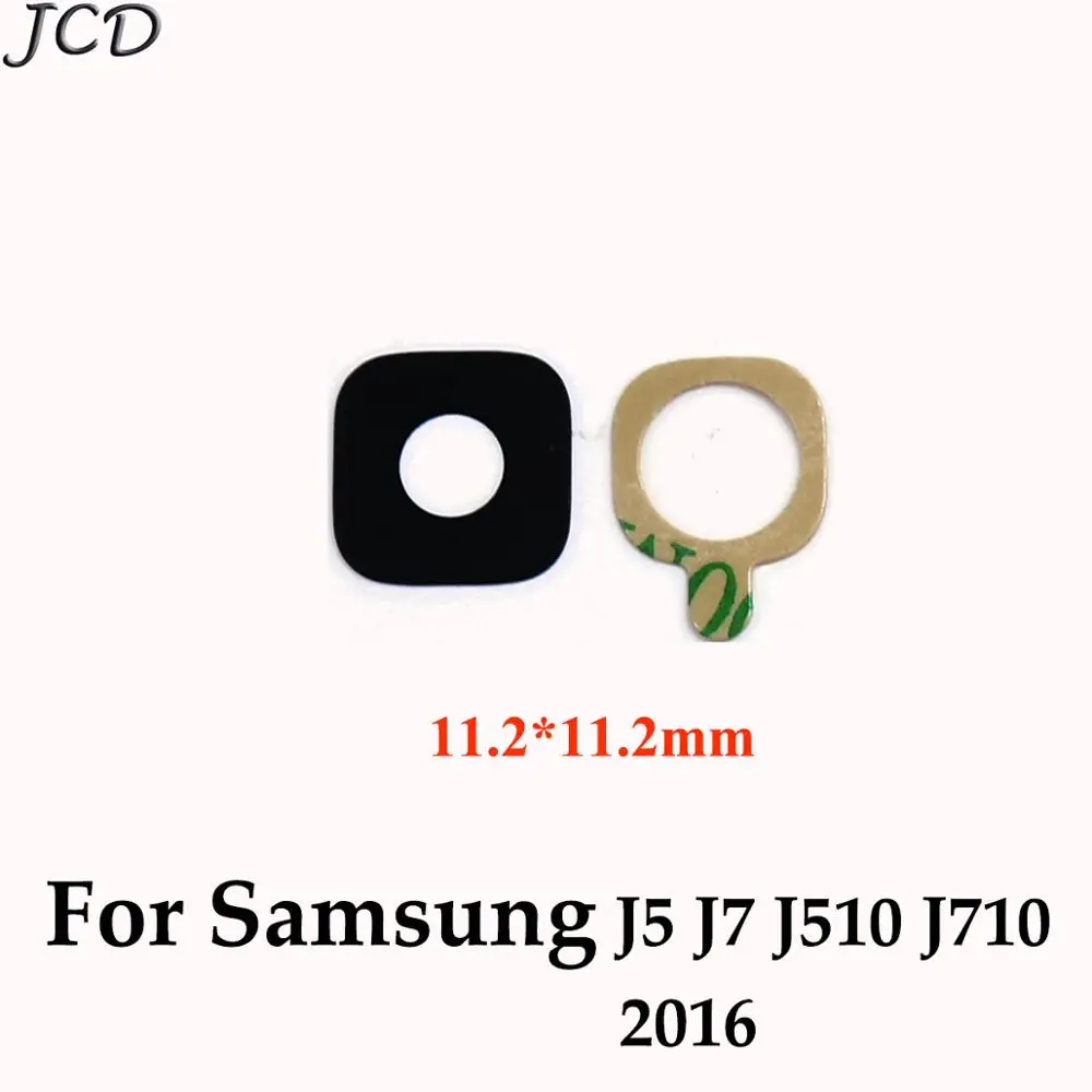 JCD стеклянное кольцо объектива задней камеры для samsung Galaxy J1 J2 J3 J5 J7 J510 J710 J330 J530 J730 J320