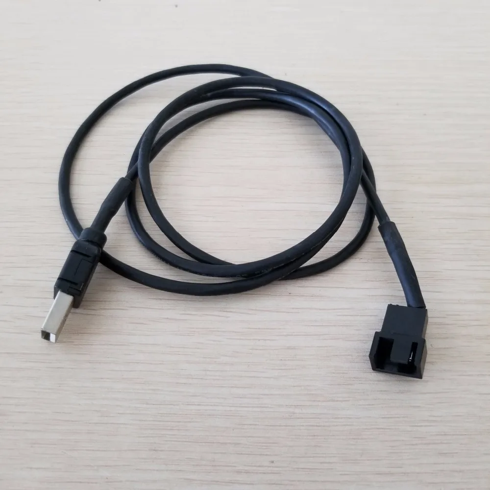 10 шт./лот USB к Micro 4Pin / 3Pin охлаждающий вентилятор силовой кабель 22AWG Чистая медь 100