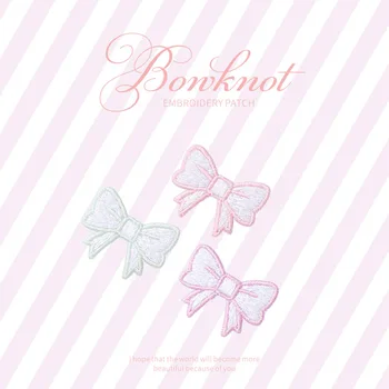 

Bow Pattern Embroidery Cloth Stickers Mobile Phone Decoration for Clothing Backpack Socks Accessories Patch DIY