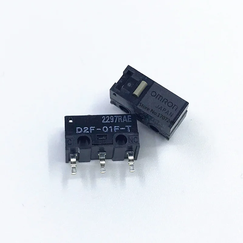 2Pcs original OMRON mouse micro switch D2FC-F-7N 10m 20m OF D2FC-F-K(50M) D2F D2F-F D2F-01 D2F-01L D2F-01FL D2F-01F-T D2F-F-3-7 light fan switch Wall Switches