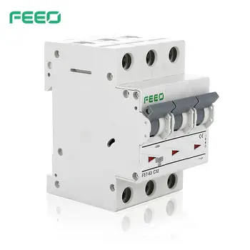 

FEEO FE7-63 3P 400V 6A 10A 16A 20A 25A 32A 40A 50A 63A MCB Miniature AC Circuit Breaker