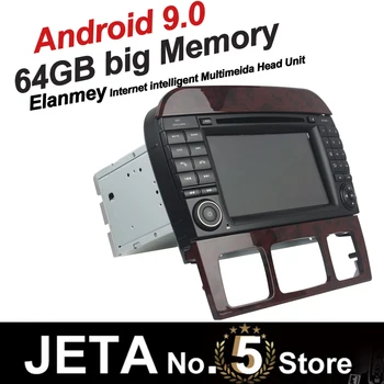 

Fit for Benz S-Class W220 S280 S320 S310 S4 Car Radio GPS Music player tape recorder Android 9.0 64GB big memory DSP equalizer