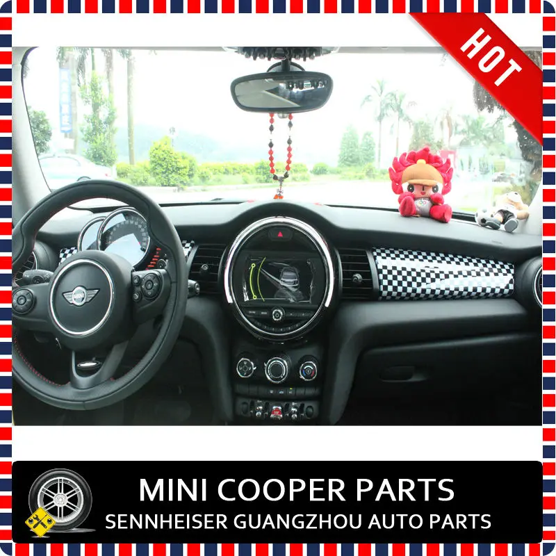 Последние Mini Cooper ABS Пластик УФ-защитой lhd& rhd приборной панели крышки Большой проверки Стиль для Mini Cooper F56(2 шт./компл