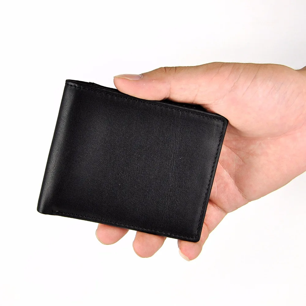 

Top Quality New Cattle Men Male Genuine leather Slim Business Card Holder Case Mini Simple Handy Horizontal Wallet Purse 274b