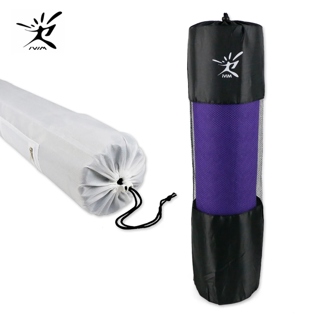Yoga Pilates Mat Bag Portable Black White 3 Sizes Stylish Fitness Gym