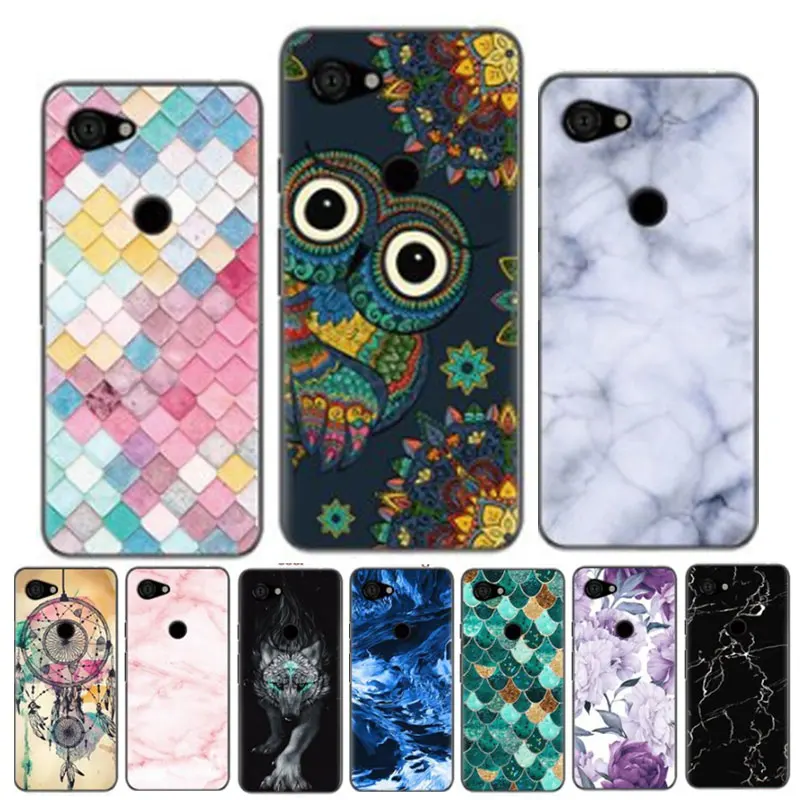 

For Google Pixel 3a Case Soft Silicone Back Cover Cartoon TPU Phone Case For Google Pixel 3a XL 3 A Case 3XL Lite Capas Fundas