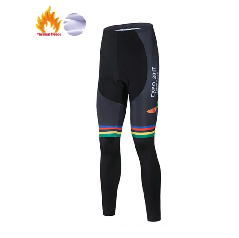 Мужские и женские спортивные дышащие зимние штаны для велоспорта Астана, велосипедная одежда для езды на велосипеде, 12D гелевые штаны для велосипеда, штаны для велоспорта - Цвет: fleece pants 8