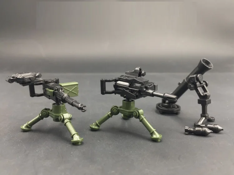 

Plastic Weapon Mortar M2 Heavy Machine Gun MK19 Grenade Military Gun Weapons City Police Parts Playmobil Mini Figures