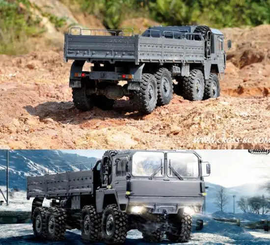 Новый военный автомобиль 8X8 Радиоуправляемый внедорожный гусеничный с набором 8WD