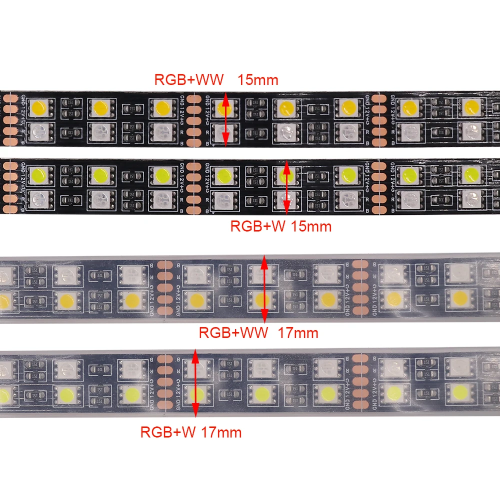 Светодиодная ленсветильник RGB RGBW RGBWW 12 В постоянного тока 5050 водонепроницаемая