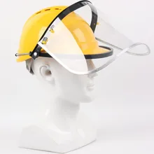Защитный шлем сварочная маска сварочный аппарат для резки шлем Рабочая защита шейный шлем пыленепроницаемый брызгозащищенный шлифовальный DMZ013