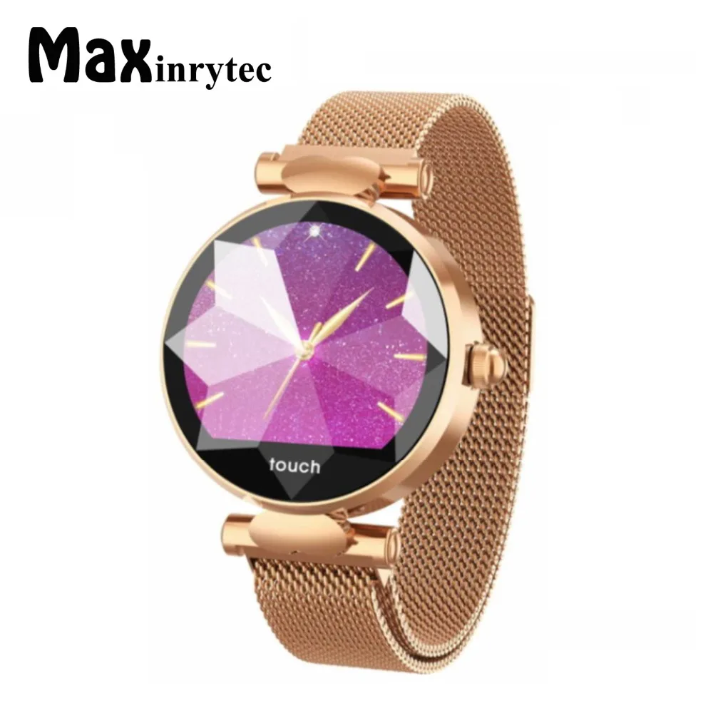 

Round Smart Watch Women B80 Heart Rate Blood Pressure Monitor Fitness Tracker Sleep Tracker Smart Bracelet For Android IOS 9.0