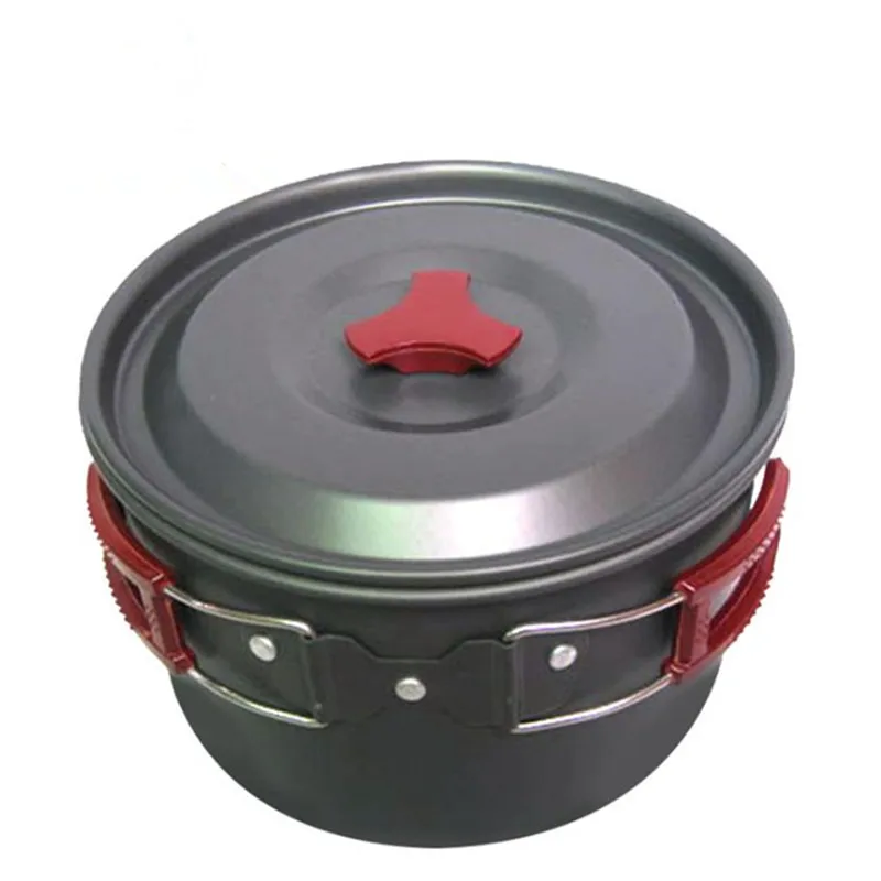 

Outdoor Camping Cookware Hiking Picnic Tableware Backpacking Pot Pan Outdoor Cooking Set Tourism Tableware Pot