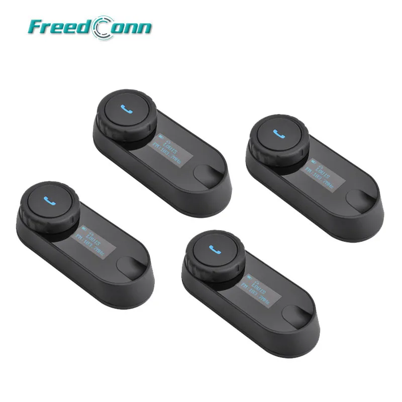 4 x FreedConn T-COMSC W/экран Bluetooth шлем для мотоцикла мопеда домофон гарнитура с FM радио