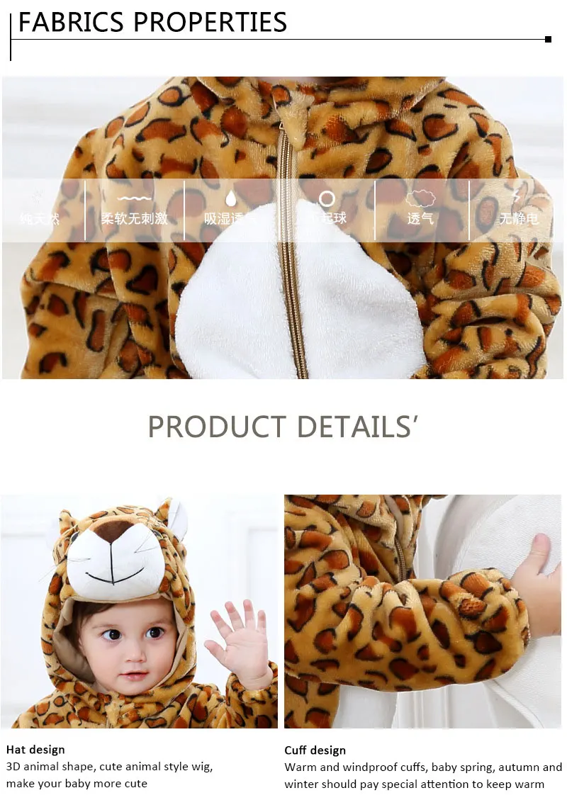 ZSIIBO Мода Onesie детская пижама с животными детский фланелевый Единорог мальчики